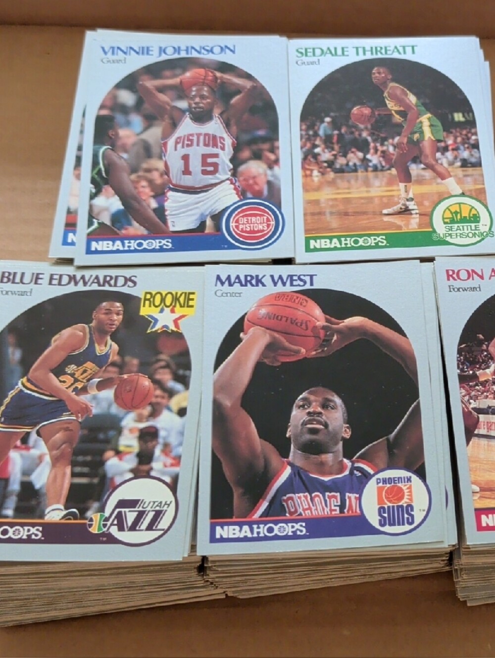 🏀 (+500 Cards) 1990 NBA HOOPS Bundle